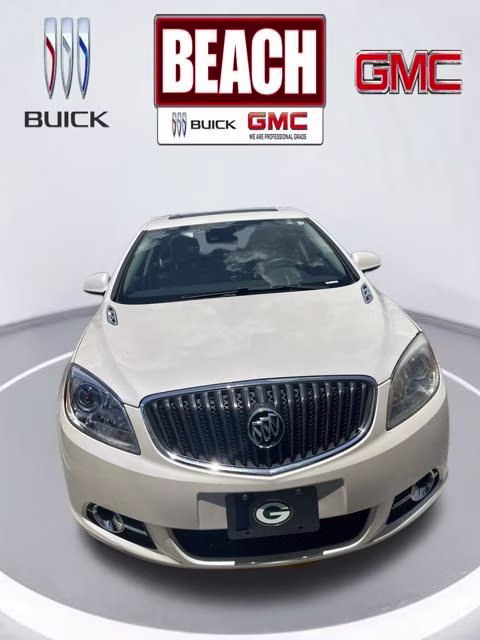 2015 White Diamond Tricoat Buick Verano Leather Group FWD Sedan
