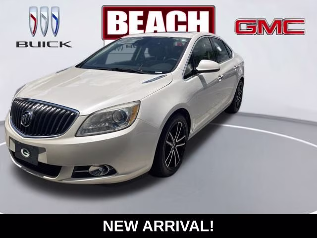 2015 White Diamond Tricoat Buick Verano Leather Group FWD Sedan