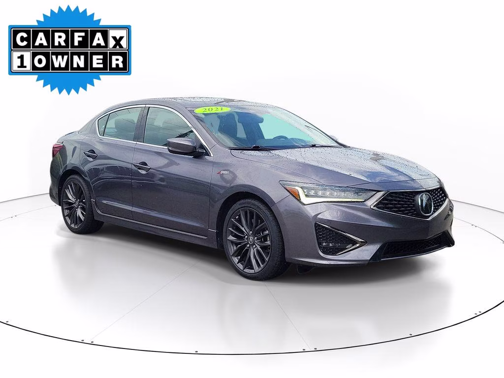 2021 Modern Steel Metallic Acura ILX w/Premium/A-SPEC Package FWD Sedan