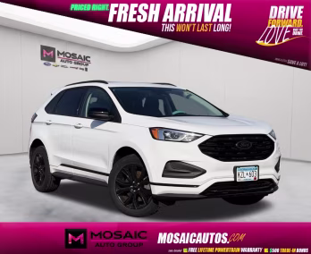 2023 Oxford White Ford Edge SE AWD SUV
