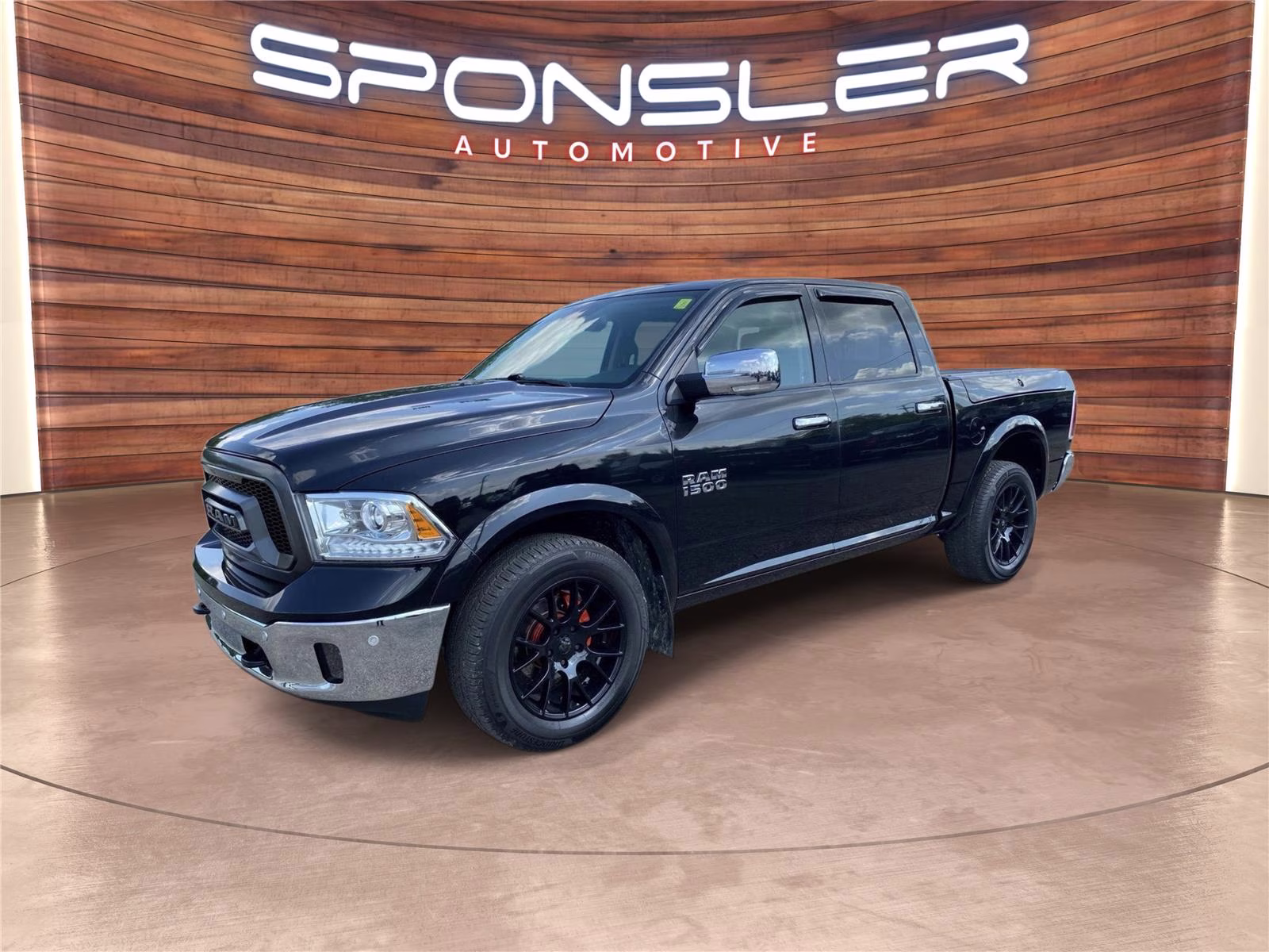 2017 Brilliant Black Crystal Pearlcoat Ram 1500 Laramie 4X4 Truck