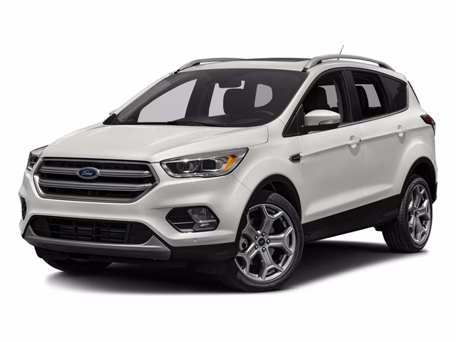 2017 White Platinum Metallic Tri-Coat Ford Escape Titanium 4X4 SUV