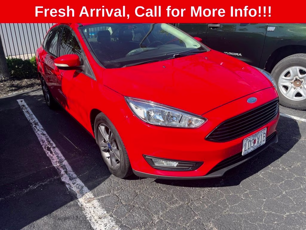 2017 Race Red Ford Focus SE FWD Sedan