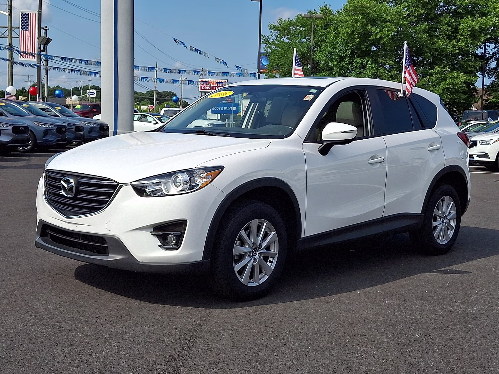 2016 Crystal White Pearl Mica - 34K Mazda CX-5 Touring AWD