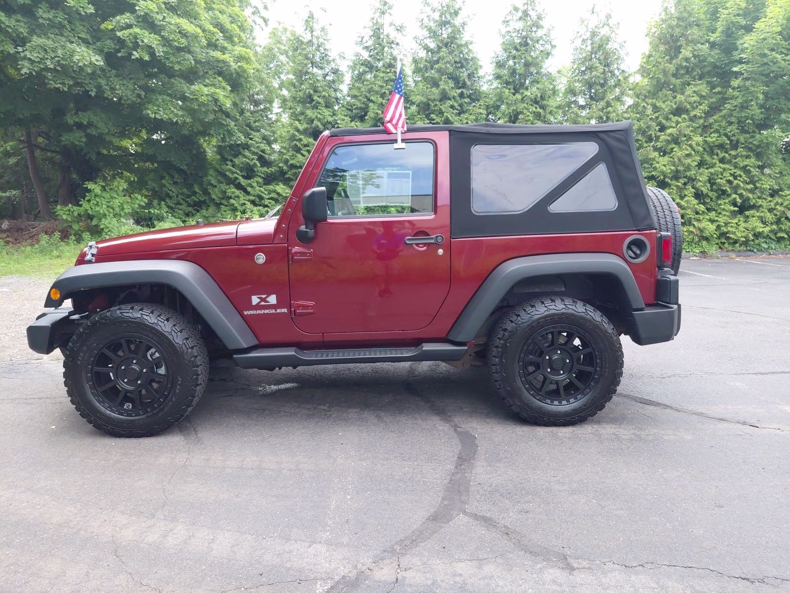2009 Red Rock Crystal Pearlcoat Jeep Wrangler X 4X4 SUV