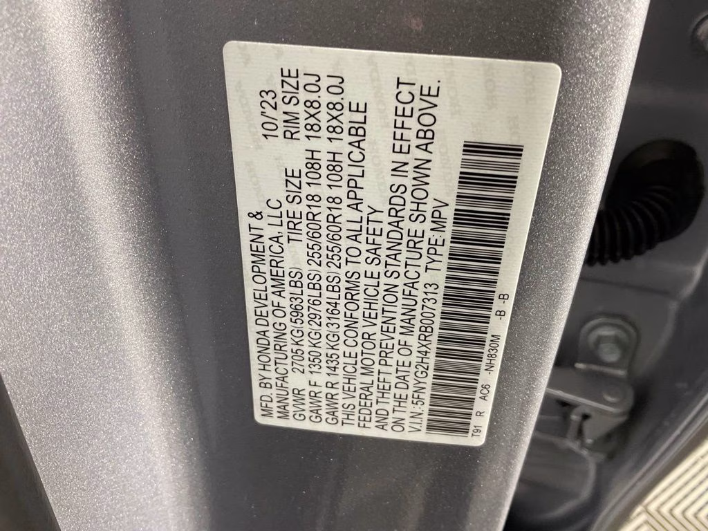 2024 Silver Honda Pilot EX-L FWD SUV