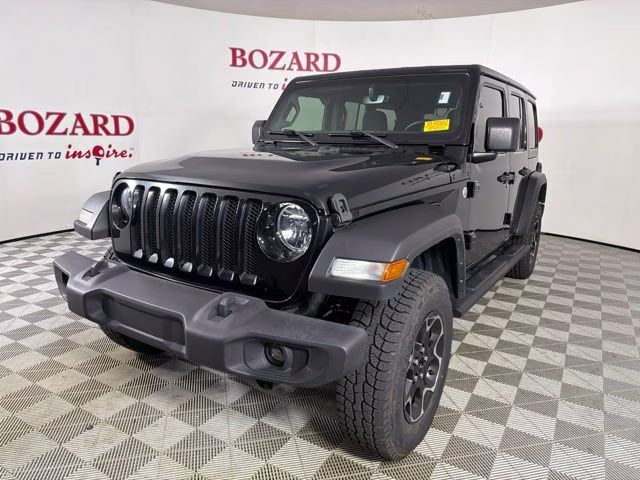 2021 Black Clearcoat Jeep Wrangler Unlimited Sport S 4X4 SUV