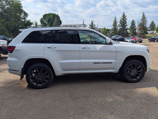 2020 Bright White Clearcoat Jeep Grand Cherokee Overland 4X4 SUV