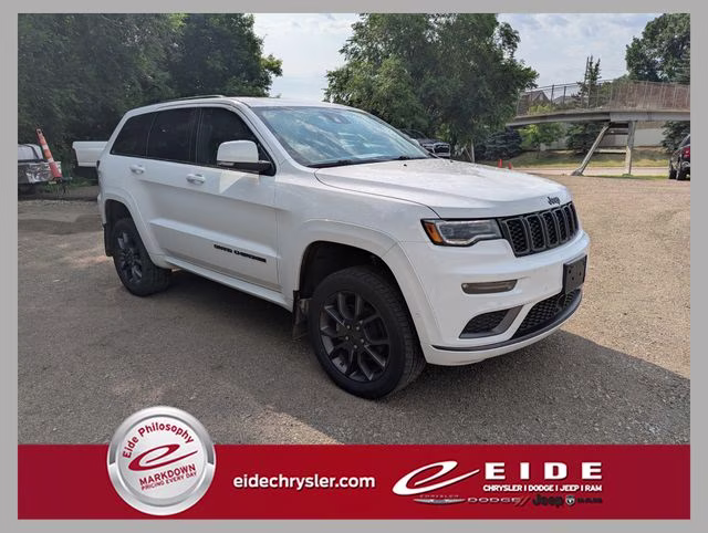 2020 Bright White Clearcoat Jeep Grand Cherokee Overland 4X4 SUV