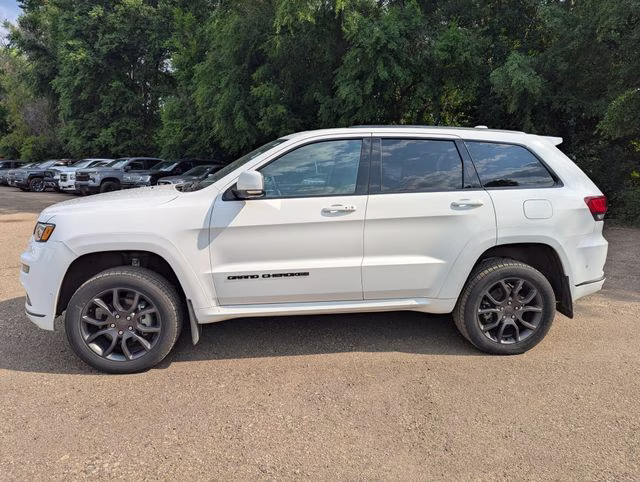 2020 Bright White Clearcoat Jeep Grand Cherokee Overland 4X4 SUV