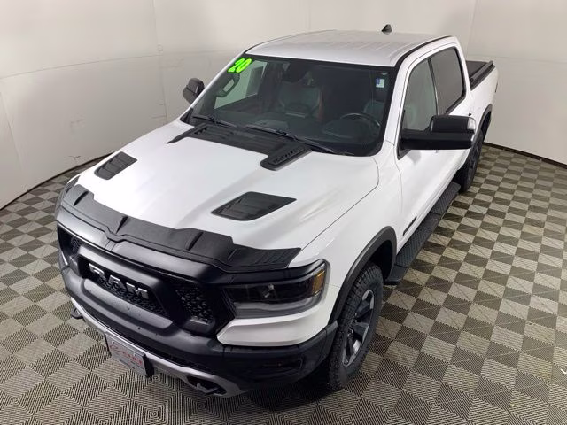 2020 Bright White Clearcoat Ram 1500 Rebel 4X4 Truck