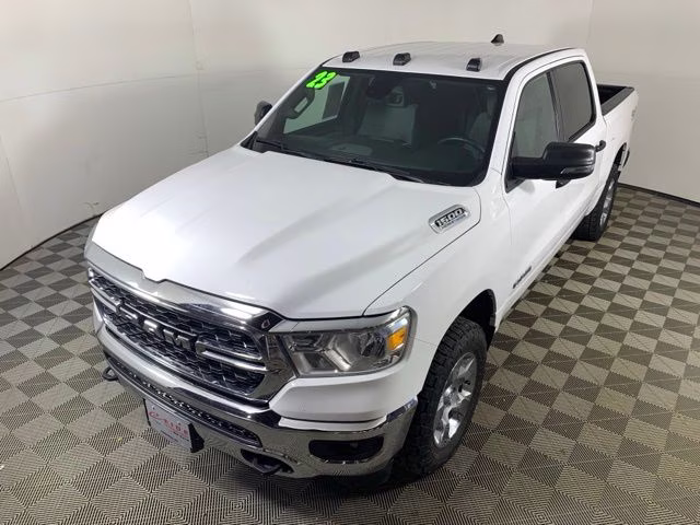 2023 Bright White Clearcoat Ram 1500 Big Horn 4X4 Truck