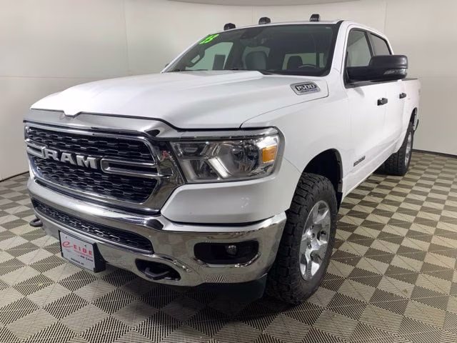 2023 Bright White Clearcoat Ram 1500 Big Horn 4X4 Truck
