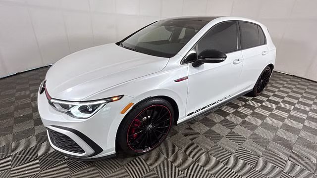 2023 Opal White w/Black Roof Volkswagen Golf GTI 2.0T 40th Anniversary Edition FWD Hatchback