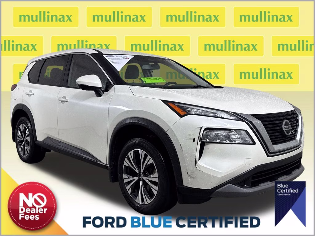 2021 Pearl White Tricoat Nissan Rogue SV FWD SUV