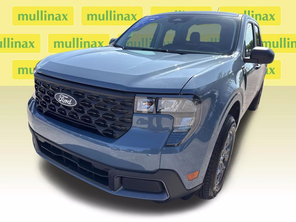 2025 Azure Gray Metallic Tri-Coat Ford Maverick XLT FWD Truck