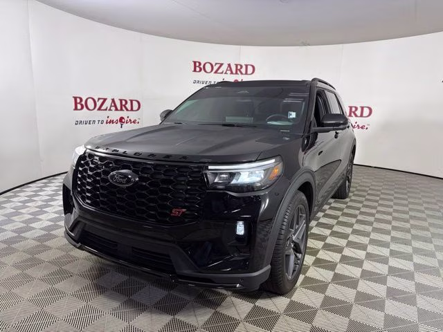 2025 Black Metallic Ford Explorer ST 4X4 SUV