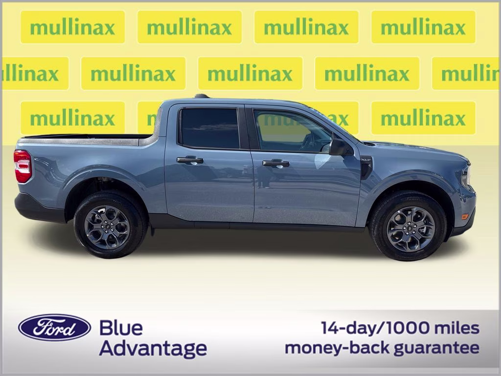 2025 Azure Gray Metallic Tri-Coat Ford Maverick XLT FWD Truck
