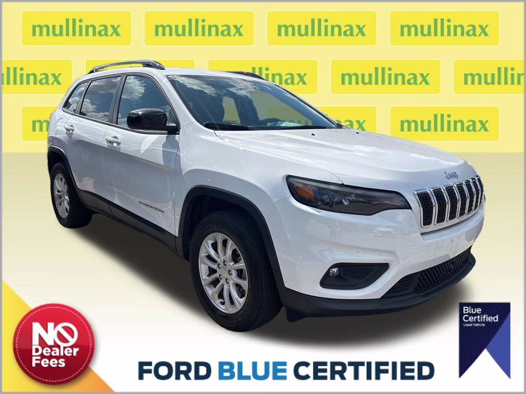 2022 Bright White Clearcoat Jeep Cherokee Latitude Lux 4X4 SUV