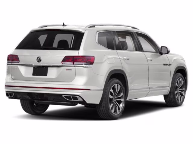 2021 Pure White Volkswagen Atlas 3.6L V6 SEL Premium R-Line AWD SUV