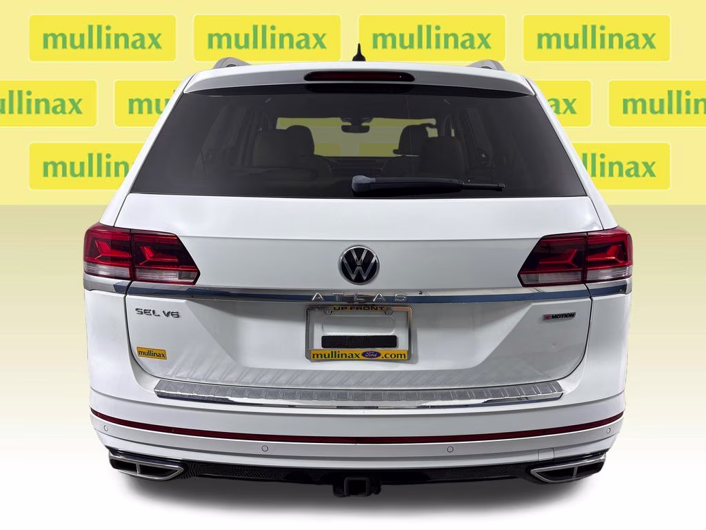2021 Pure White Volkswagen Atlas 3.6L V6 SEL Premium R-Line AWD SUV
