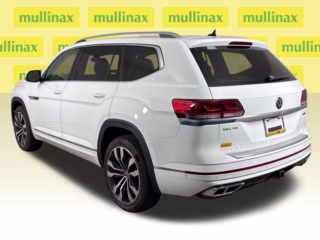 2021 Pure White Volkswagen Atlas 3.6L V6 SEL Premium R-Line AWD SUV