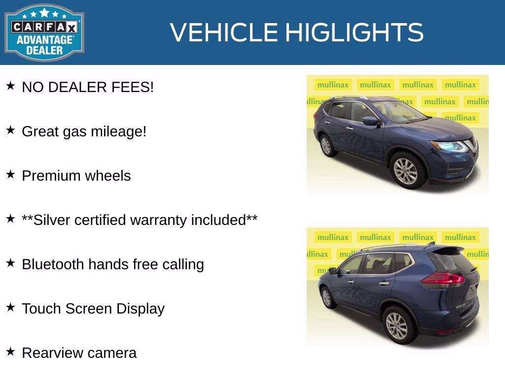 2018 Caspian Blue Nissan Rogue SV FWD SUV