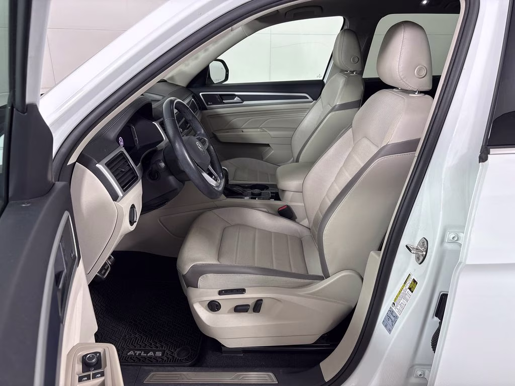 2021 Pure White Volkswagen Atlas 3.6L V6 SEL Premium R-Line AWD SUV