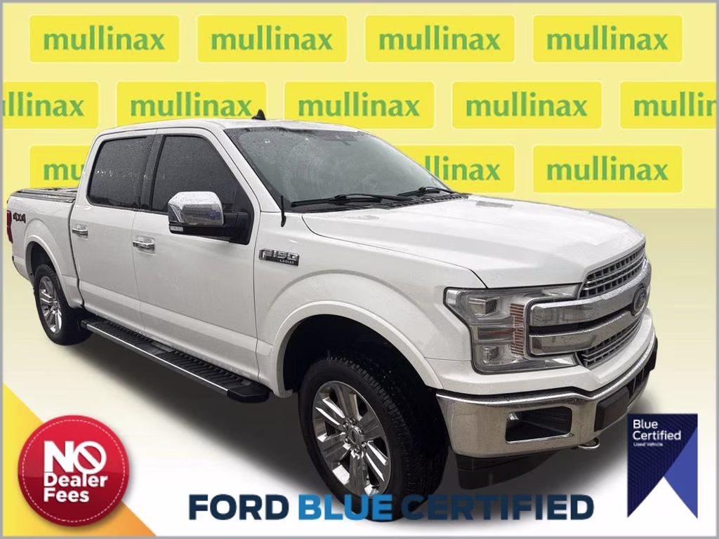 2020 Star White Metallic Tri-Coat Ford F-150 Lariat 4X4 Truck