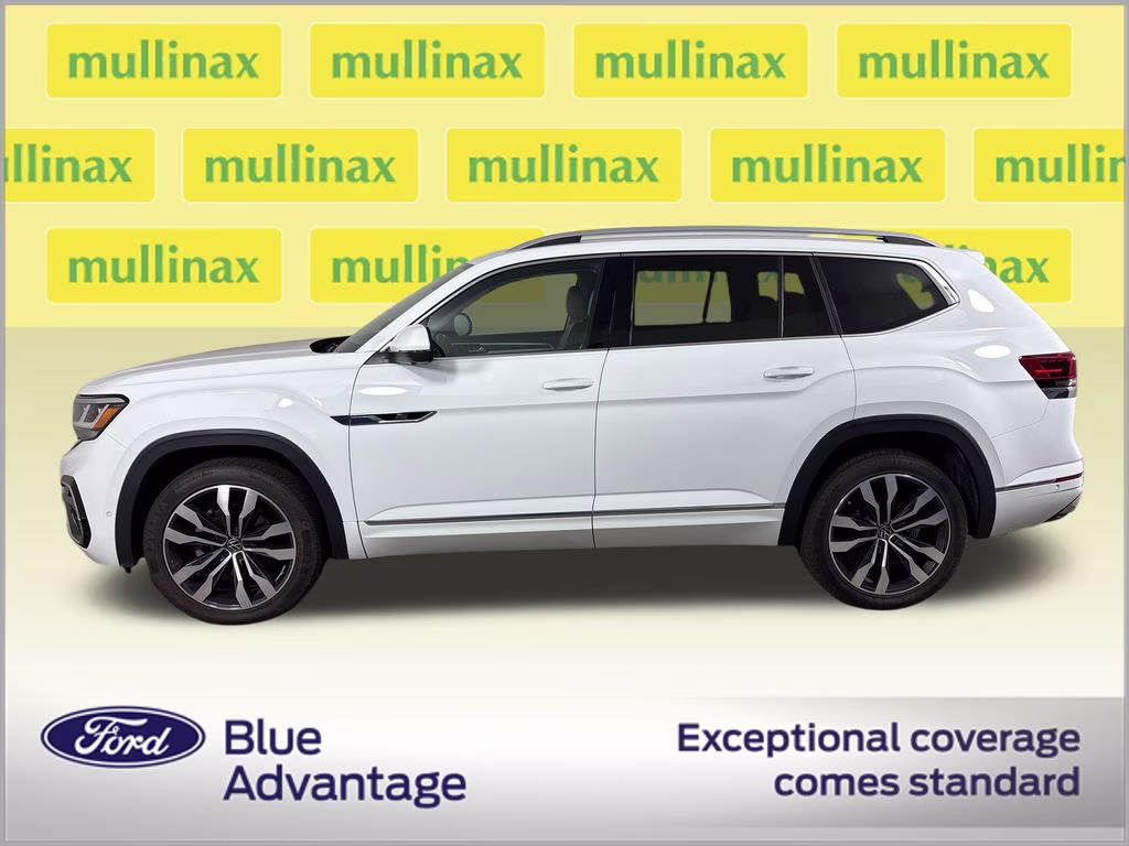 2021 Pure White Volkswagen Atlas 3.6L V6 SEL Premium R-Line AWD SUV