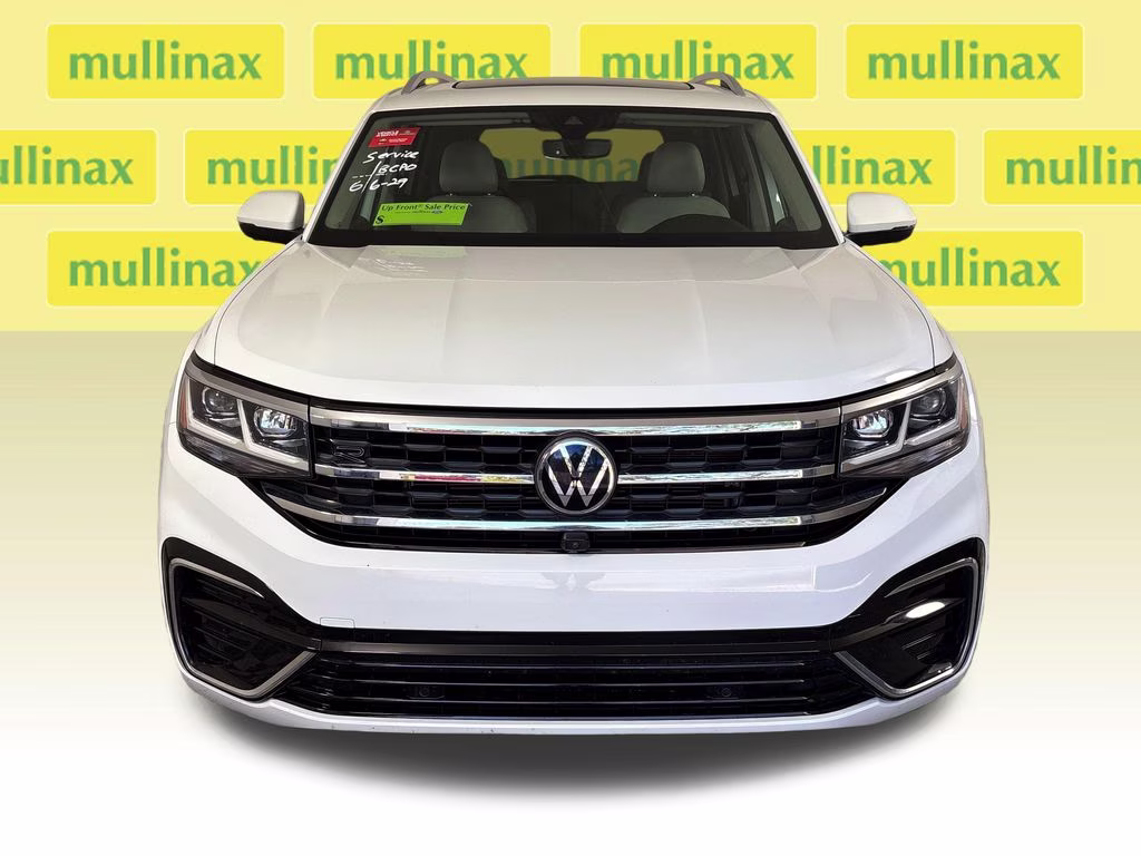 2021 Pure White Volkswagen Atlas 3.6L V6 SEL Premium R-Line AWD SUV