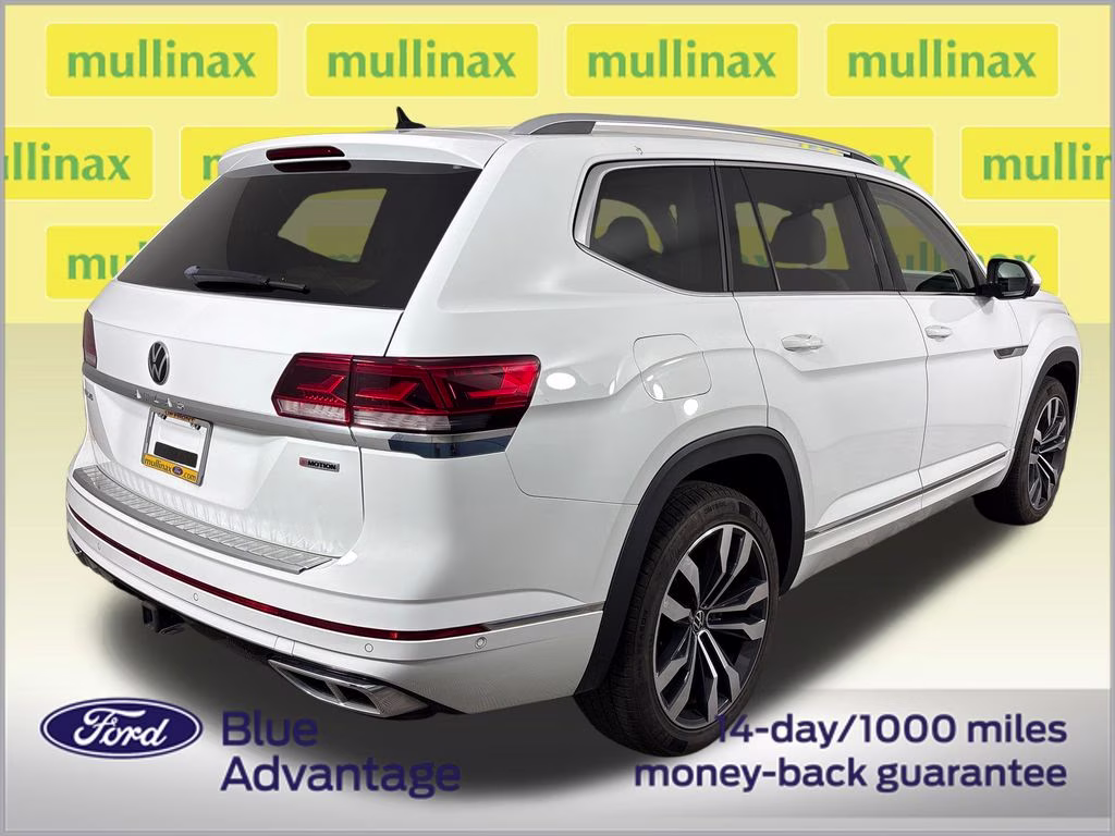 2021 Pure White Volkswagen Atlas 3.6L V6 SEL Premium R-Line AWD SUV