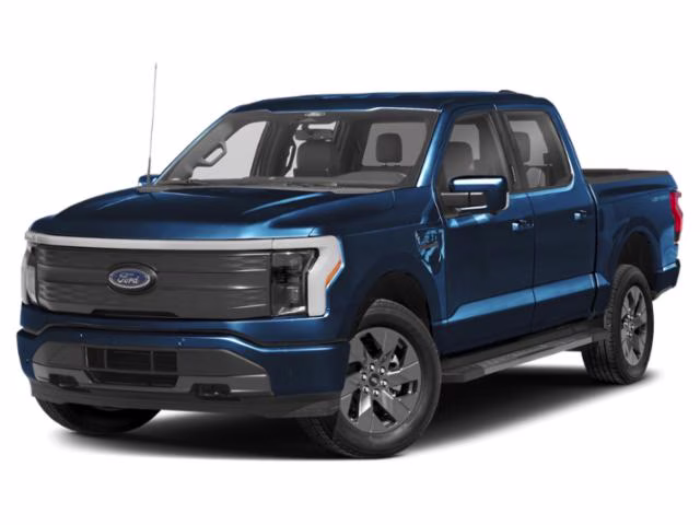 2025 Blue Metallic Ford F-150 Lightning Lariat AWD Truck