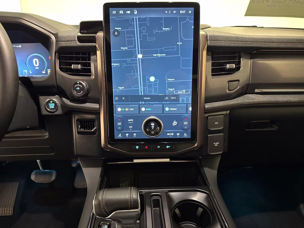 2025 Antimatter Blue Metallic Ford F-150 Lightning Lariat AWD Truck