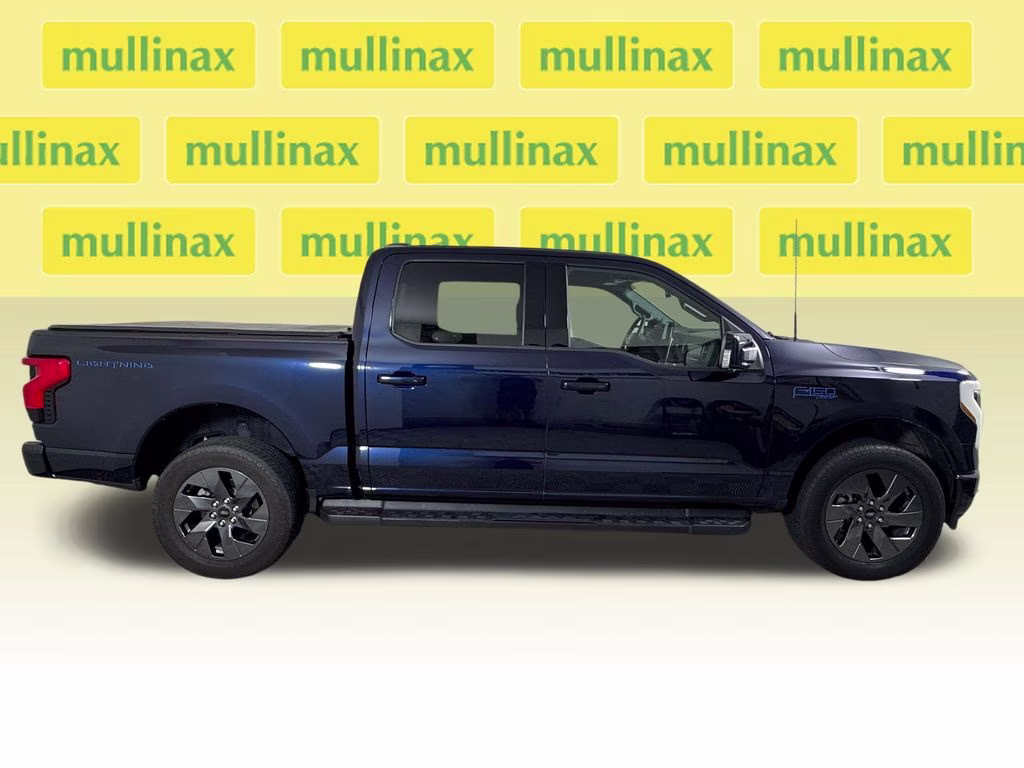 2025 Antimatter Blue Metallic Ford F-150 Lightning Lariat AWD Truck