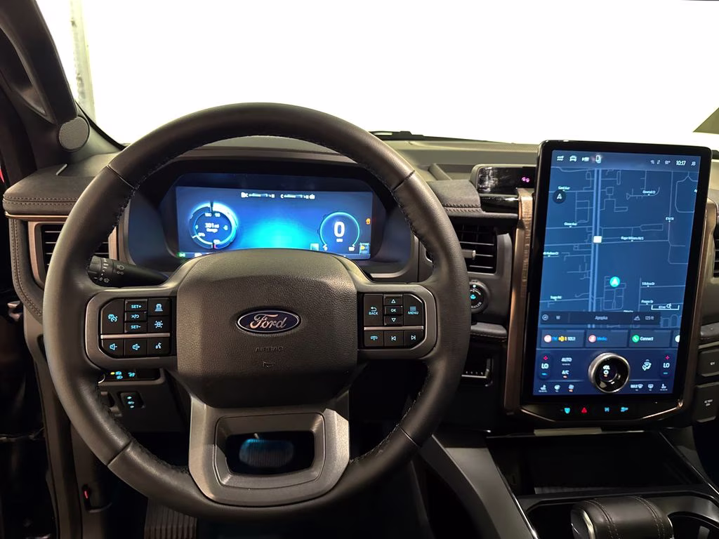 2025 Antimatter Blue Metallic Ford F-150 Lightning Lariat AWD Truck