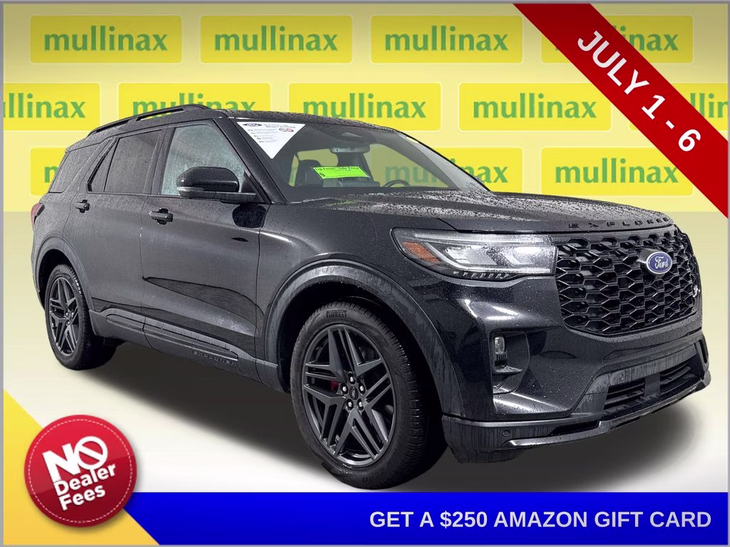 2025 Agate Black Metallic Ford Explorer ST 4X4 SUV