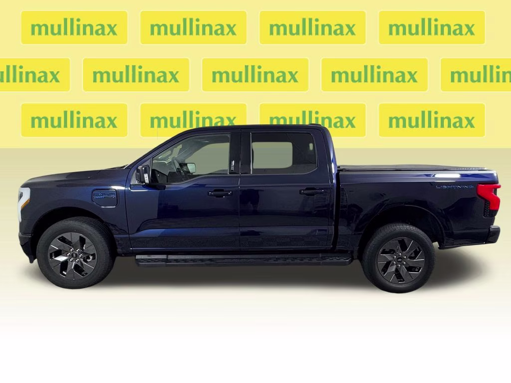 2025 Antimatter Blue Metallic Ford F-150 Lightning Lariat AWD Truck