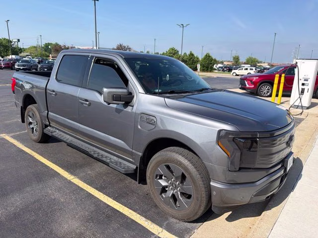 2022 Carbonized Gray Metallic Ford F-150 Lightning Lariat AWD Truck