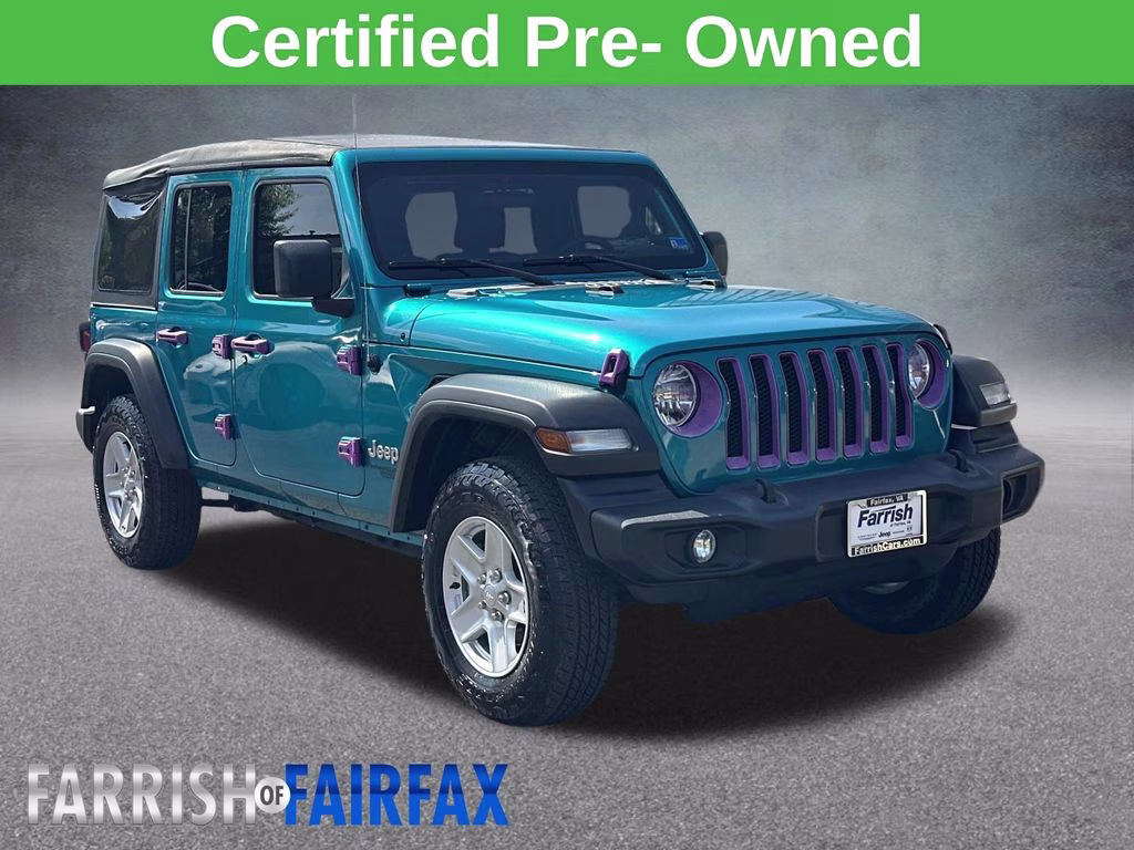 2019 Bikini Pearlcoat Jeep Wrangler Unlimited Sport S 4X4 SUV