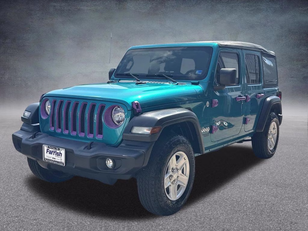 2019 Bikini Pearlcoat Jeep Wrangler Unlimited Sport S 4X4 SUV
