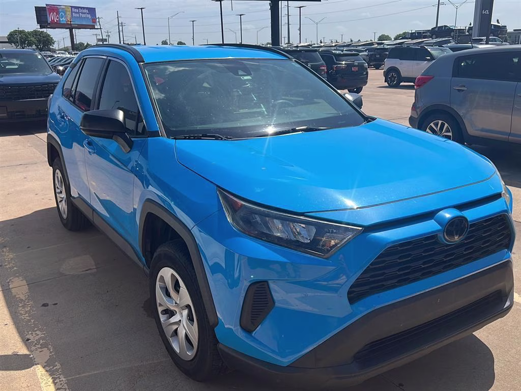 2019 Blue Flame Toyota RAV4 LE FWD SUV