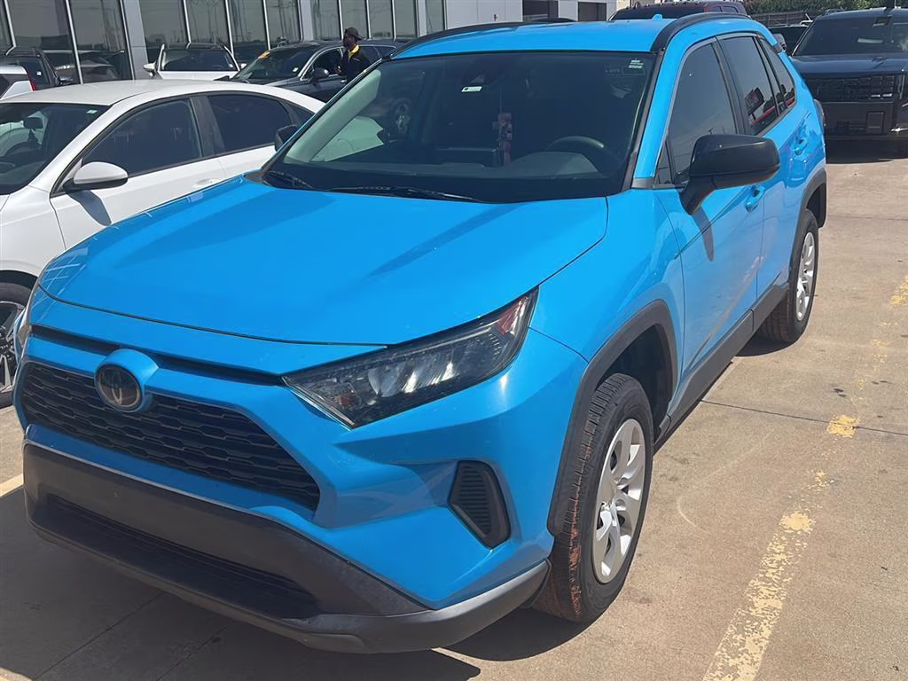 2019 Blue Flame Toyota RAV4 LE FWD SUV