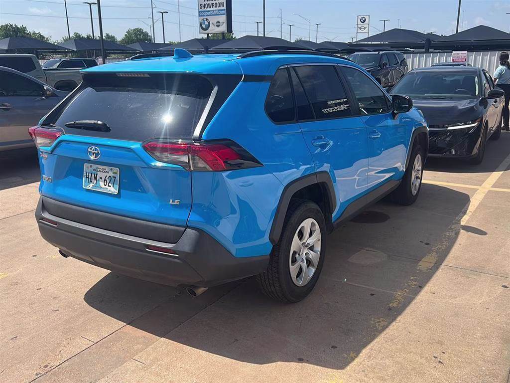2019 Blue Flame Toyota RAV4 LE FWD SUV