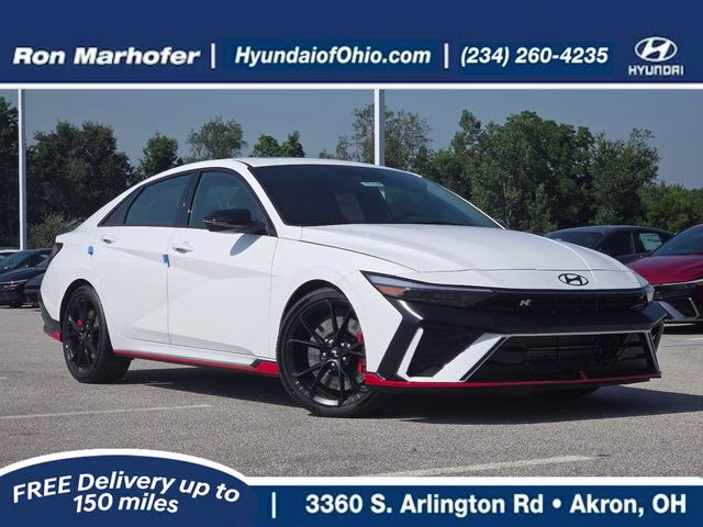 2026 Atlas White Hyundai Elantra N Base FWD Sedan
