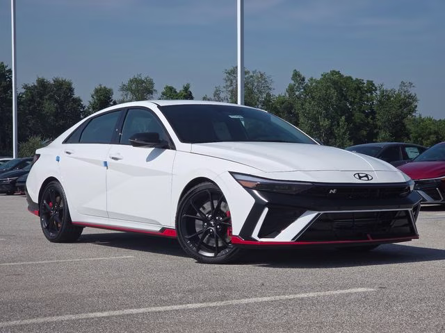 2026 Atlas White Hyundai Elantra N Base FWD Sedan