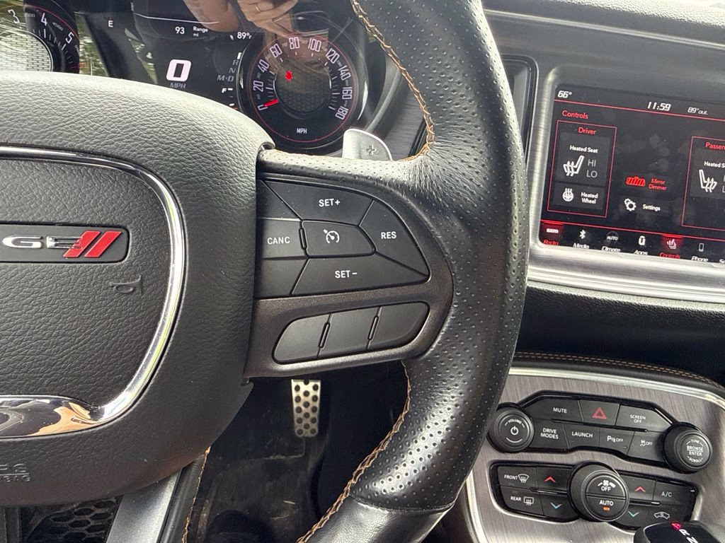 2019 White Knuckle Clearcoat Dodge Challenger R/T Scat Pack RWD Coupe