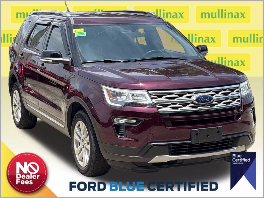 2018 Burgundy Ford Explorer XLT 4X4 SUV