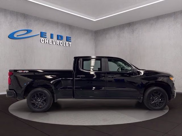 2024 Black Chevrolet Silverado 1500 Custom 4X4 Truck