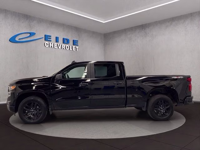2024 Black Chevrolet Silverado 1500 Custom 4X4 Truck